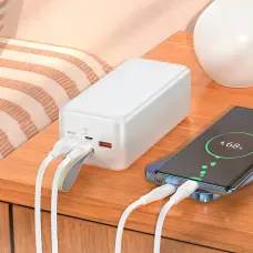 Power bank HOCO J111C с быстрой зарядкой, портативное зарядное устройство PD30W, 40000mAh Белый