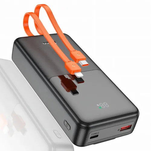 Power bank HOCO J119A, павербанк 22.5W+PD20, ємність 20000 mAh, швидке заряджання, дисплей і вбудований кабель - фото 6