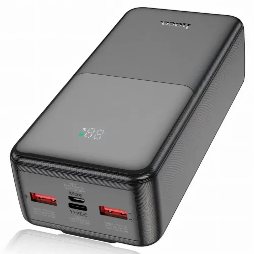 Power bank HOCO J119A, павербанк 22.5W+PD20, ємність 20000 mAh, швидке заряджання, дисплей і вбудований кабель - фото 5