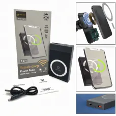 LENYES MagCharge Pro PW017D 10000 mAh: Швидке Заряджання та LED Індикація, реальна ємність, 22.5W PD20W, 15W