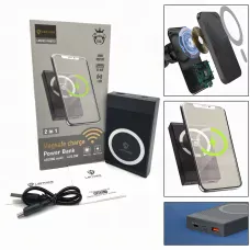 LENYES MagCharge Pro PW017D 10000 mAh: Швидке Заряджання та LED Індикація, реальна ємність, 22.5W PD20W, 15W