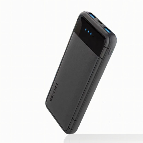 Повербанк Power Bank LENYES 133-10000mAh (Реальная ёмкость) 2хUSB, MicroUSB, Type-C, Черный - фото 5