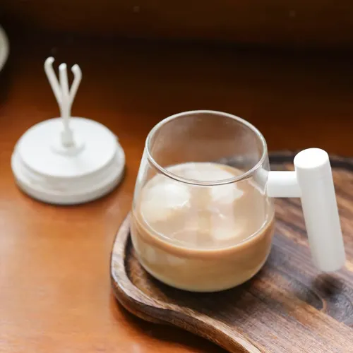 Чашка-мішка в японському стилі, Coffee stirring cup AND896 400 мл, чашка-блендер для напоїв, на батарейках - фото 5