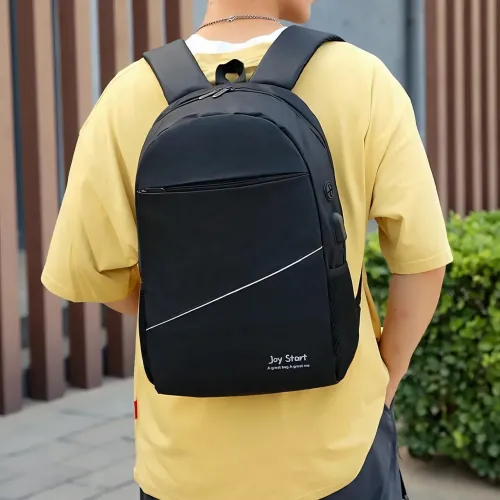 Міський рюкзак Joy Start js974 1937, чорний рюкзак для ноутбука з USB, 18 л, 45х29х14 см - фото 6