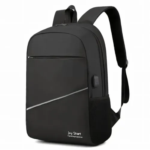 Городской рюкзак Joy Start js974 1937, черный рюкзак для ноутбука с USB, 18 л, 45х29х14 см - фото 3