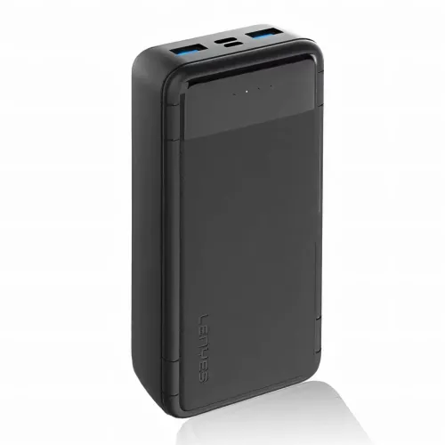 Зовнішній акумулятор LENYES PX-233 20000 мА·год, Power bank міні з LED-індикатором, реальна ємність - фото 2