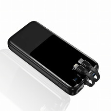 Power Bank Lenyes PX251D 20000mAh с Быстрой Зарядкой QC3+PD и LED Дисплеем, реальная емкость, 22.5W, черный