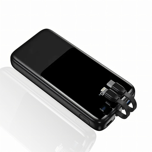 Power Bank Lenyes PX251D 20000mAh с Быстрой Зарядкой QC3+PD и LED Дисплеем, реальная емкость, 22.5W, черный