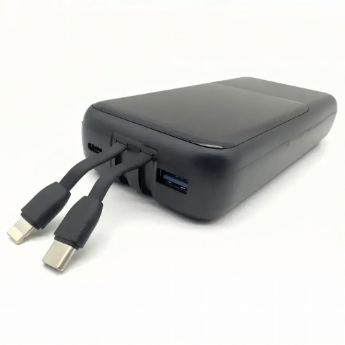 Power Bank Lenyes PX251D 20000mAh с Быстрой Зарядкой QC3+PD и LED Дисплеем, реальная емкость, 22.5W, черный - фото 2