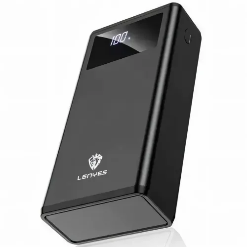 Power Bank LENYES PX591 50000mAh з Швидким Заряджанням 20W+PD і LED Дисплеєм, реальна місткість, 4 USB/type-C - фото 3