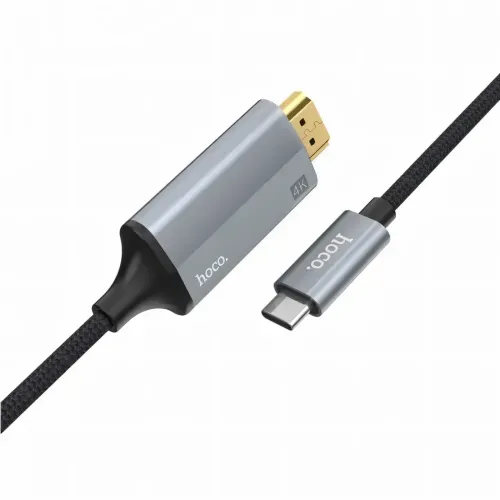 Кабель-перехідник HOCO UA13 Type-C на HDMI 4K, Full HD 4K/2K, адаптер 1.8 м з нейлону та алюмінію - фото 2