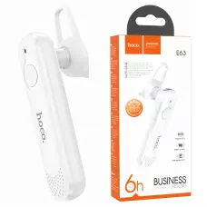 Bluetooth гарнитура HOCO E63, беспроводная гарнитура хендсфри Diamond business BT с звуковыми подсказками Белый