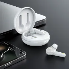 Бездротова гарнітура HOCO ES55 Songful, Bluetooth хендсфри BT5 з кейсом для заряджання Білий