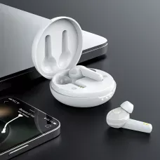 Бездротова гарнітура HOCO ES55 Songful, Bluetooth хендсфри BT5 з кейсом для заряджання Білий