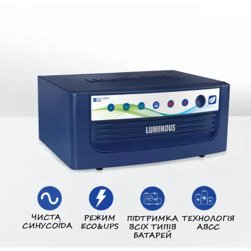 Інвертор LUMINOUS INVERTER ECO WATT 900V/12V, гібридний ДБЖ із чистою синусоїдою - фото 5