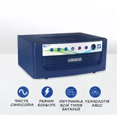 Инвертор LUMINOUS INVERTER ECO WATT 900V/12V, гибридный ИБП с чистой синусоидой
