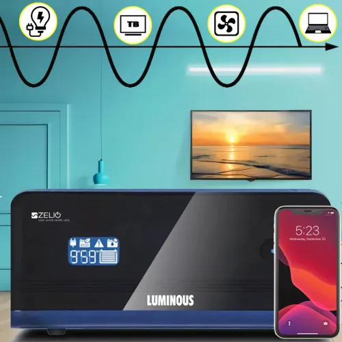 Гібридний інвертор LUMIN0US ZELIO-900W 12/220 В UPS перетворювач напруги ЧиСТИЙ СИНУС, безперебійник