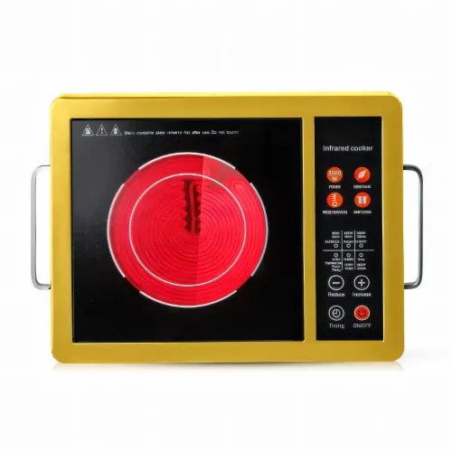 Электроплита инфракрасная BITEK BT-8006 мощностью 3500 Вт с одной конфоркой Золотой - фото 3
