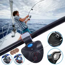 Електронний сигналізатор клювання для спінінга New Fish Bite Alarm зі світловим індикатором і звуковим сигналом