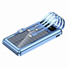 Мобильная зарядка POWER BANK 10000MAH + Solar, портативное зарядное устройство с быстрой зарядкой