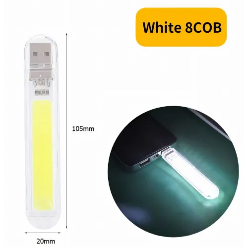 USB світлодіодний ліхтарик LED 518 cob із сенсорним увімкненням, Мінісвітильник-брелок Usb для ноутбука, телефона - фото 5