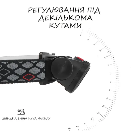 Налобный фонарик с красным светом COB BL 008 с батареей 1200 мАч, с 4 режимами свечения и type-C - фото 5