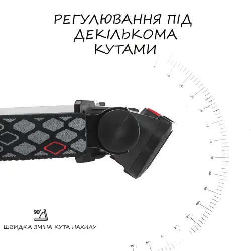 Налобный фонарик с красным светом COB BL 008 с батареей 1200 мАч, с 4 режимами свечения и type-C - фото 5