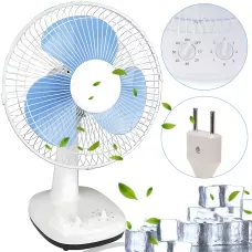 Настольный вентилятор Wimpex WX 1203 с таймером, авто поворот 120°, наклон 90°, диаметр 21 см, 220В