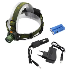 Налобный фонарь BL 1505 \ 602B SENSOR, тактический аккумуляторный LED фонарик с датчиком движения, 220В/12В
