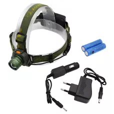 Налобний ліхтар BL 1505/602B SENSOR, тактичний акумуляторний LED-ліхтарик із датчиком руху, 220 В/12 В