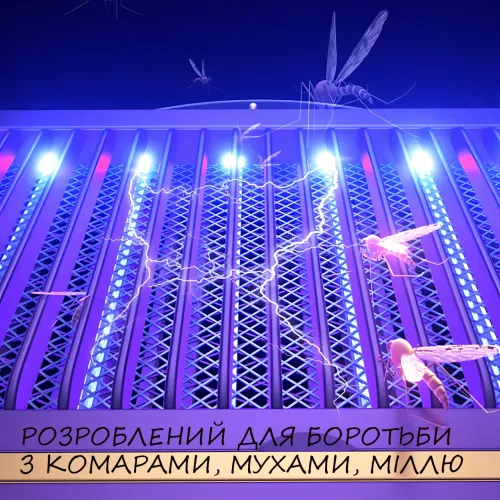 Ловушка для насекомых, аккумуляторная УФ лампа, антимоскитная приманка Usams Mosquito Lamp AGR - фото 6