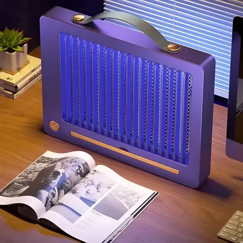 Ловушка для насекомых, аккумуляторная УФ лампа, антимоскитная приманка Usams Mosquito Lamp AGR - фото 8