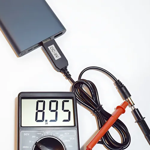 Кабель живлення DC 2.1x5.5mm, 5V-9V, USB 5V->9 V, кабель перехідник для роутера від повербанка, чорний - фото 4