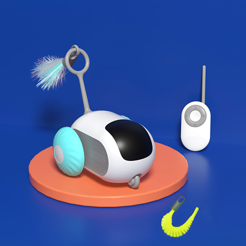Интерактивная игрушка для животных ANDLY-625 с дистанционным и интеллектуальным управлением, USB Синий - фото 4