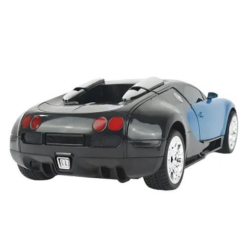 Машинка робот-трансформер Bugatti, робот машина папуги Autobots Remote Control Car з пультом, синій - фото 6