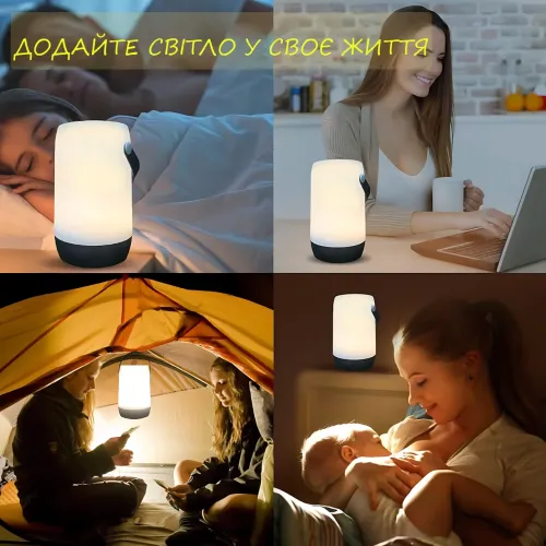 Акумуляторний ручний ліхтар HX032 із сенсорним керуванням, регульованою яскравістю та двома колірними режимами - фото 4