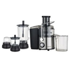 Соковыжималка SOKANY SK-4009, кухонный комбайн 4 в 1, шнековая соковыжималка + кофемолка, измельчитель