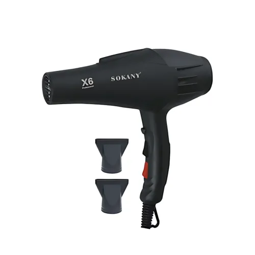 Фен SOKANY X6, 2200 Вт, 2 швидкості, з насадкою-концентратором у комплекті, робота від мережі + іонізація - фото 8
