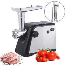 Мясорубка электрическая 3000W, соковыжималка Rainberg RB-672 с реверсом и насадкой для томатов