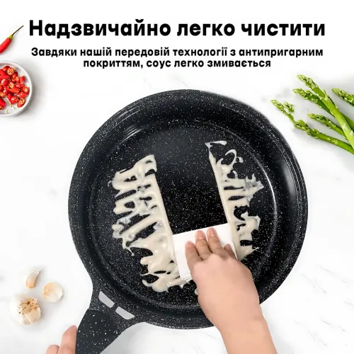 Набор посуды 9 предметов Bellmax Cookware Set BM152, антипригарная посуда с гранитным покрытием, для всех плит - фото 10