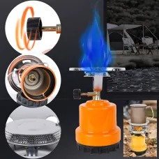 Портативний туристичний газовий пальник із п'єзопідпалом, примус плита DYSTATE DY-03, похідна газова піч