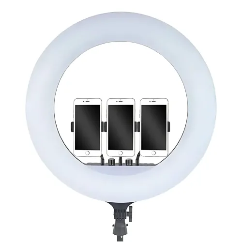 Професійна кільцева LED-лампа RL-21 54 см з пультом і тримачами 70 W - фото 10
