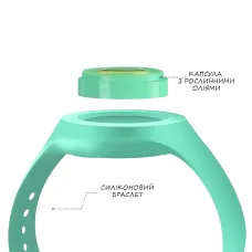 Браслет от комаров MOSQUITO BRASLET NEW, детский браслет от насекомых, с натуральным маслом, светящийся