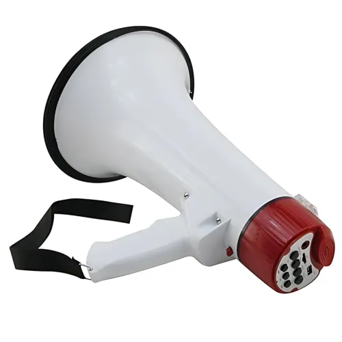 Громкоговоритель MEGAPHONE ER 55, ручной рупор 12v, UKC, покрытие до 1000 м, с диктофоном и сиреной - фото 2