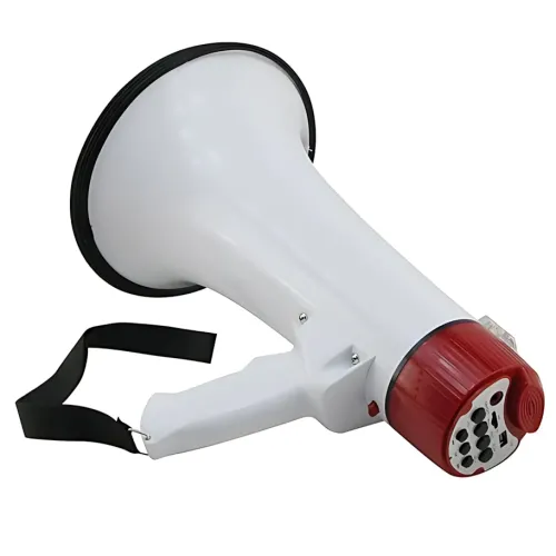 Громкоговоритель MEGAPHONE ER 55, ручной рупор 12v, UKC, покрытие до 1000 м, с диктофоном и сиреной - фото 2