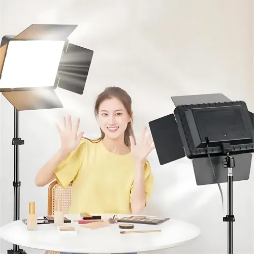 Светодиодная лампа блогера, видеосвет Camera light RL-900 c пультом 3000k-6500k - фото 9