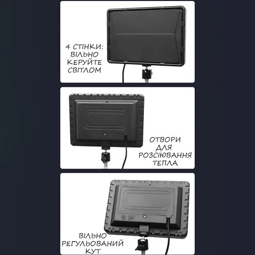 Светодиодная лампа блогера, видеосвет Camera light RL-900 c пультом 3000k-6500k - фото 8