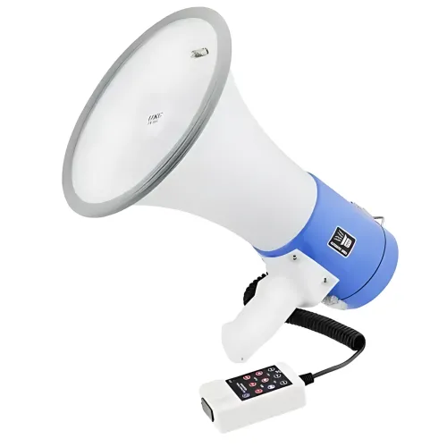 Гучномовець MEGAPHONE ER 66, 12v, рупор UKC 50 Вт із регулюванням гучності, сиреною, записом звуку - фото 4