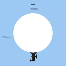Кругла світлодіодна лампа RGB-LED Fill Light GS-450 45 см, кольорова портативна лампа для фото та відео + пульт
