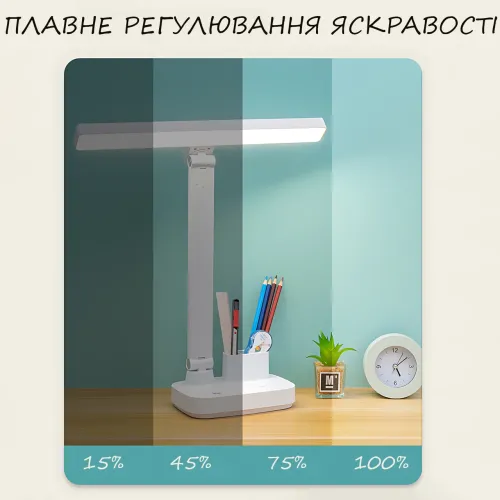 Настільна лампа-трансформер зі знімним акумулятором 18650, сенсорним керуванням, поворотом 180°, 3 режими - фото 3